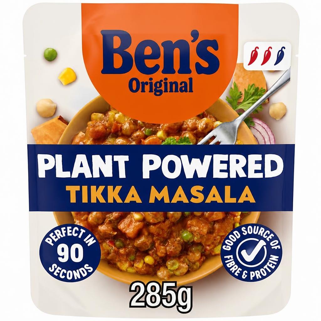 Bens Original Plant Powered Tikka Masala Curry Vegan Ready Meal 285g