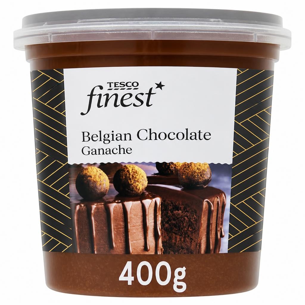 Tesco Finest Belgian Chocolate Ganache 400G