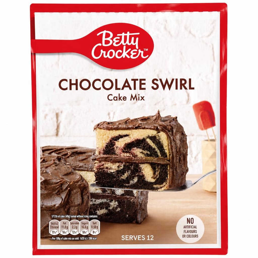Betty Crocker Chocolate Swirl Cake Mix 425g