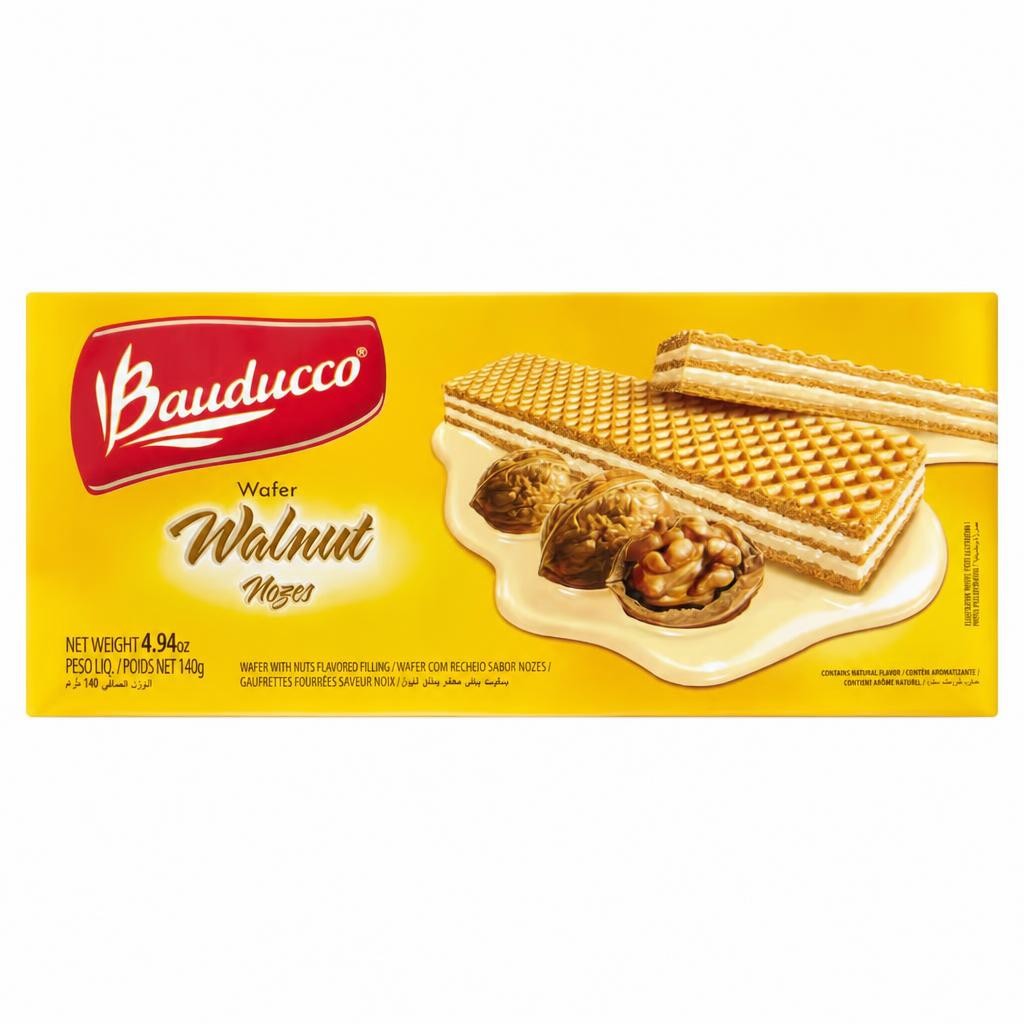 Bauducco Wafers With Nut Flavoured Filling 140G