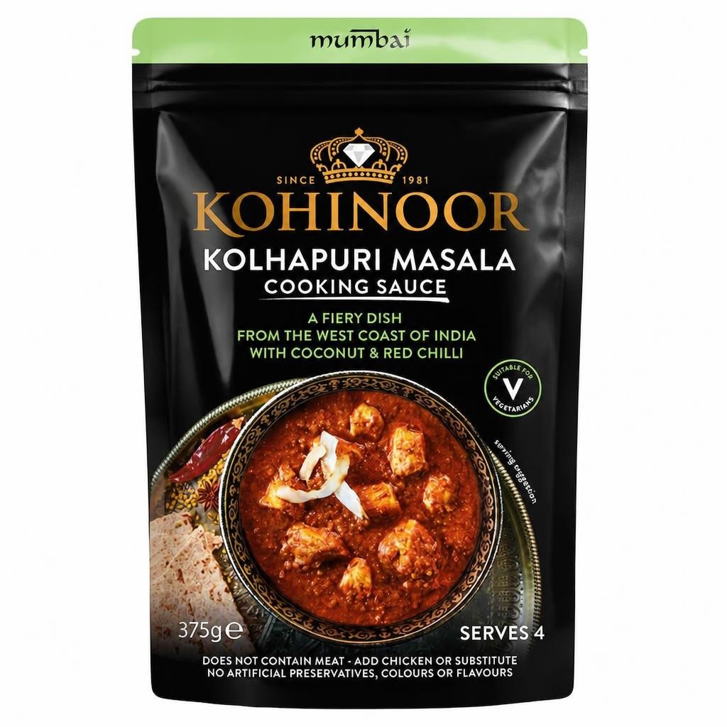 Kohinoor Mumbai Kolhapuri Masala Cooking Sauce 375G