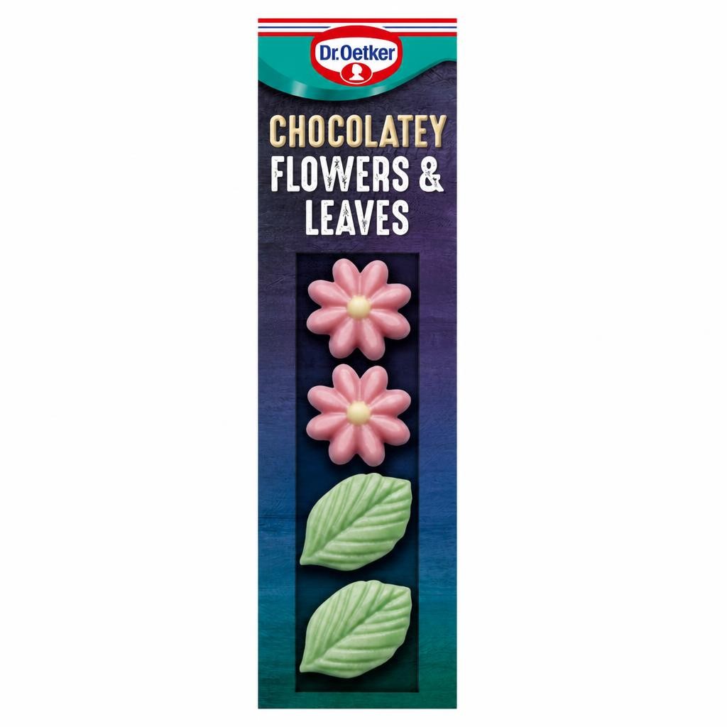 Dr Oetker 11 White Chocolate Flowers & Leaves 11G