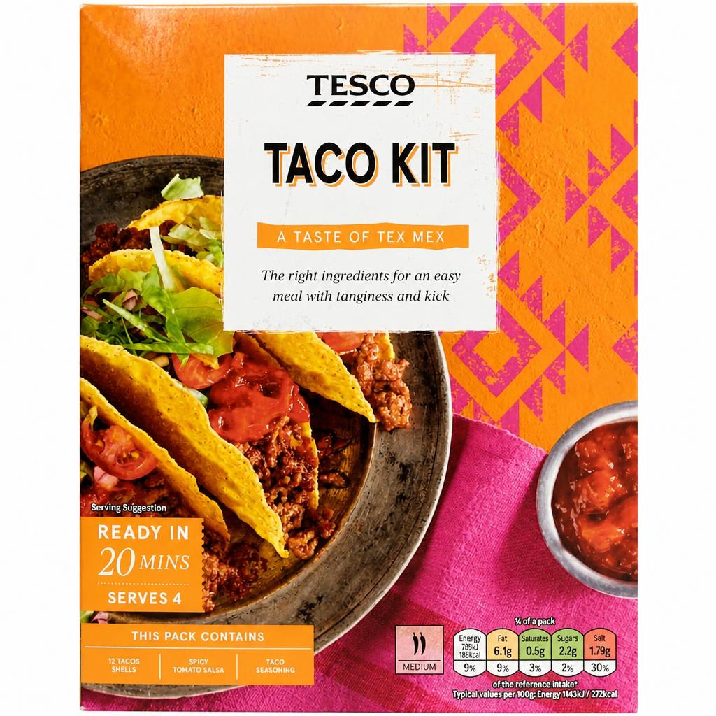 Tesco Medium Taco Kit 275G
