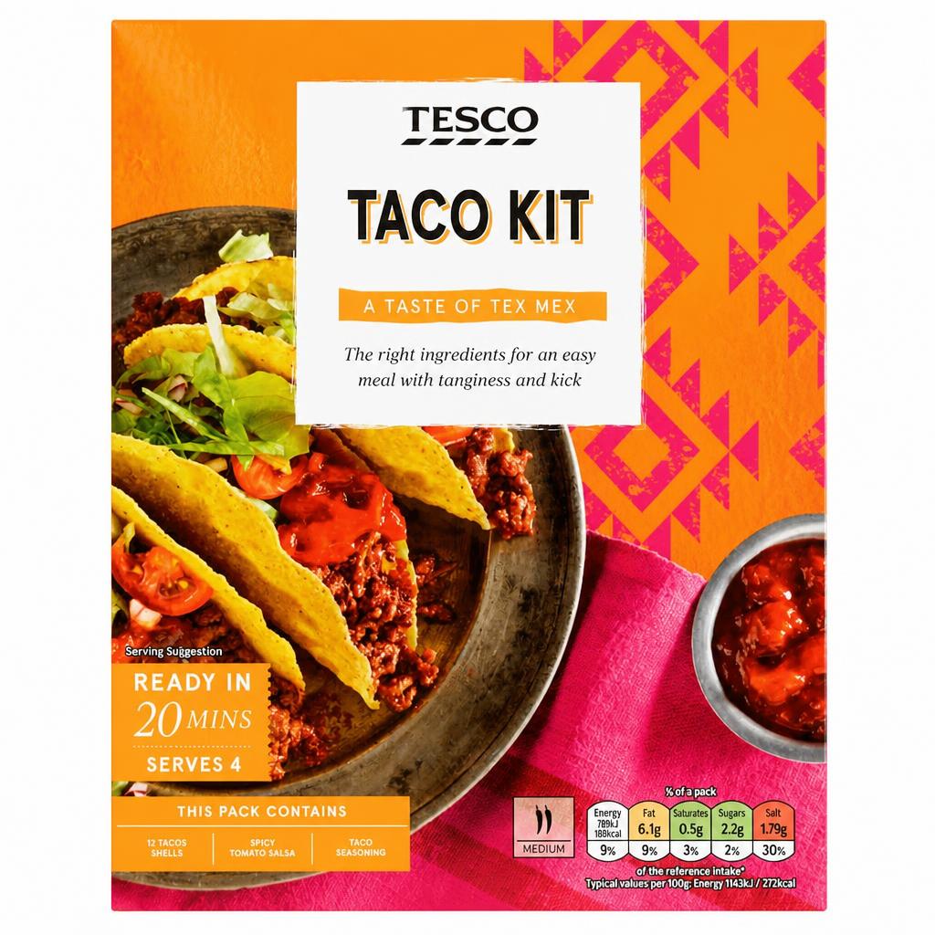 Tesco Medium Taco Kit 275G