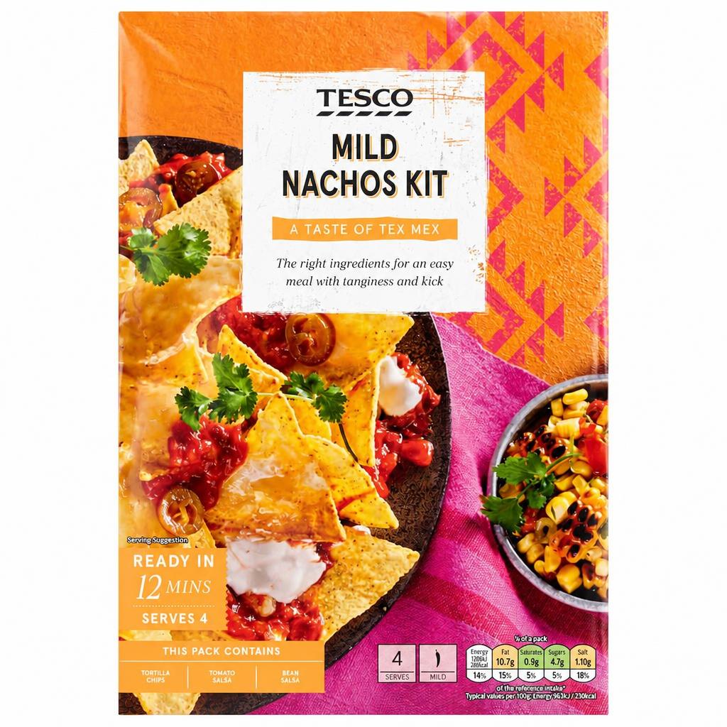 Tesco Mild Nachos Meal Kit 500G