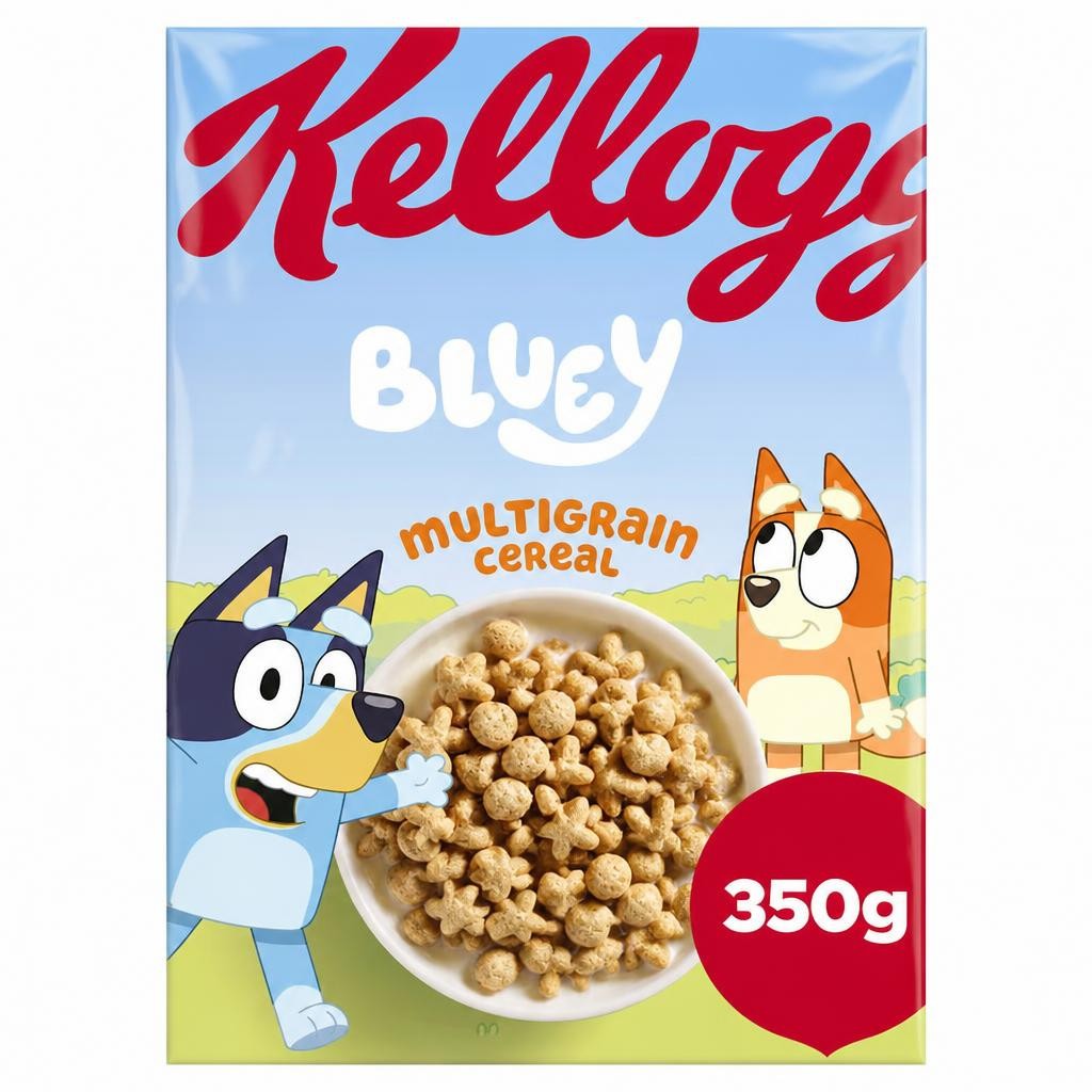Kellogg's Bluey Multigrain Shapes Breakfast Cereal 350g