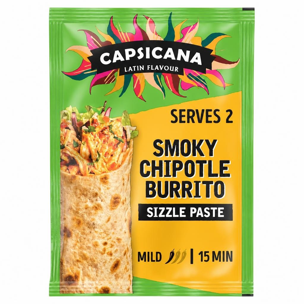 Capsicana Mexican Burrito Tomato & Chipotle Paste 60G