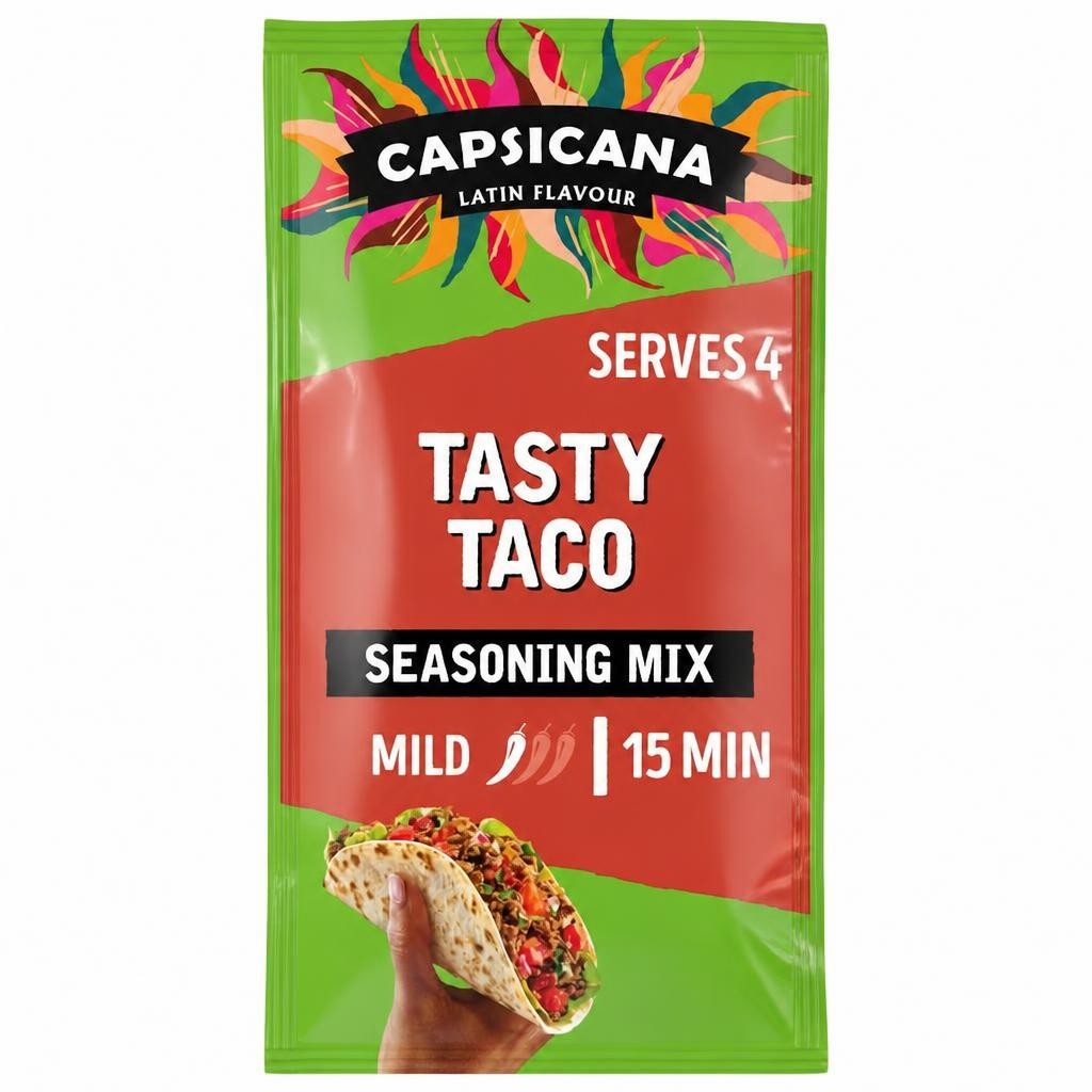 Capsicana Mexican Tasty Taco Jalapeno & Spices Seasoning Mix 28G