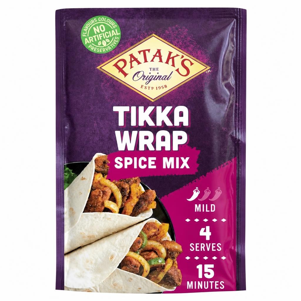 Patak's Indian Tikka Wrap Spice Mix Seasoning 25g