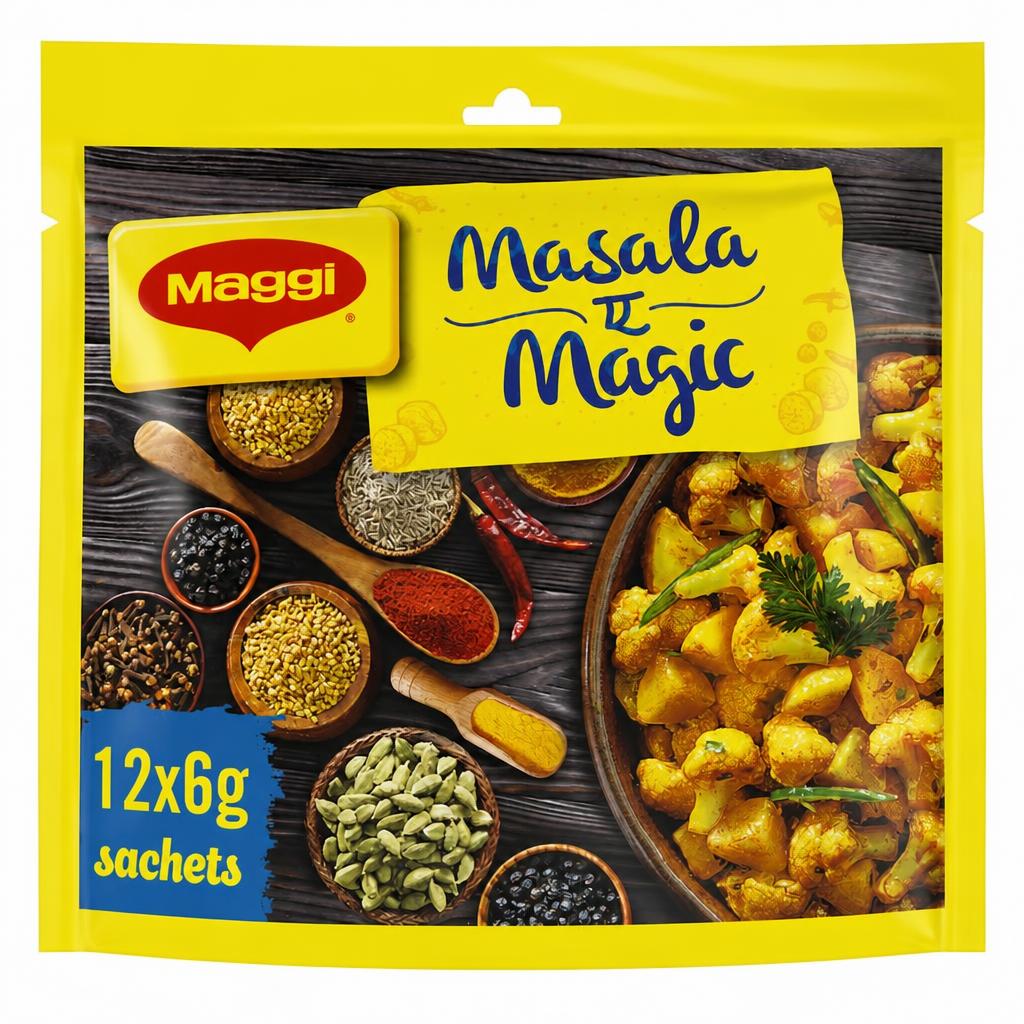 Maggi Masala Magic Seasoning Mix Sachets 12x6g