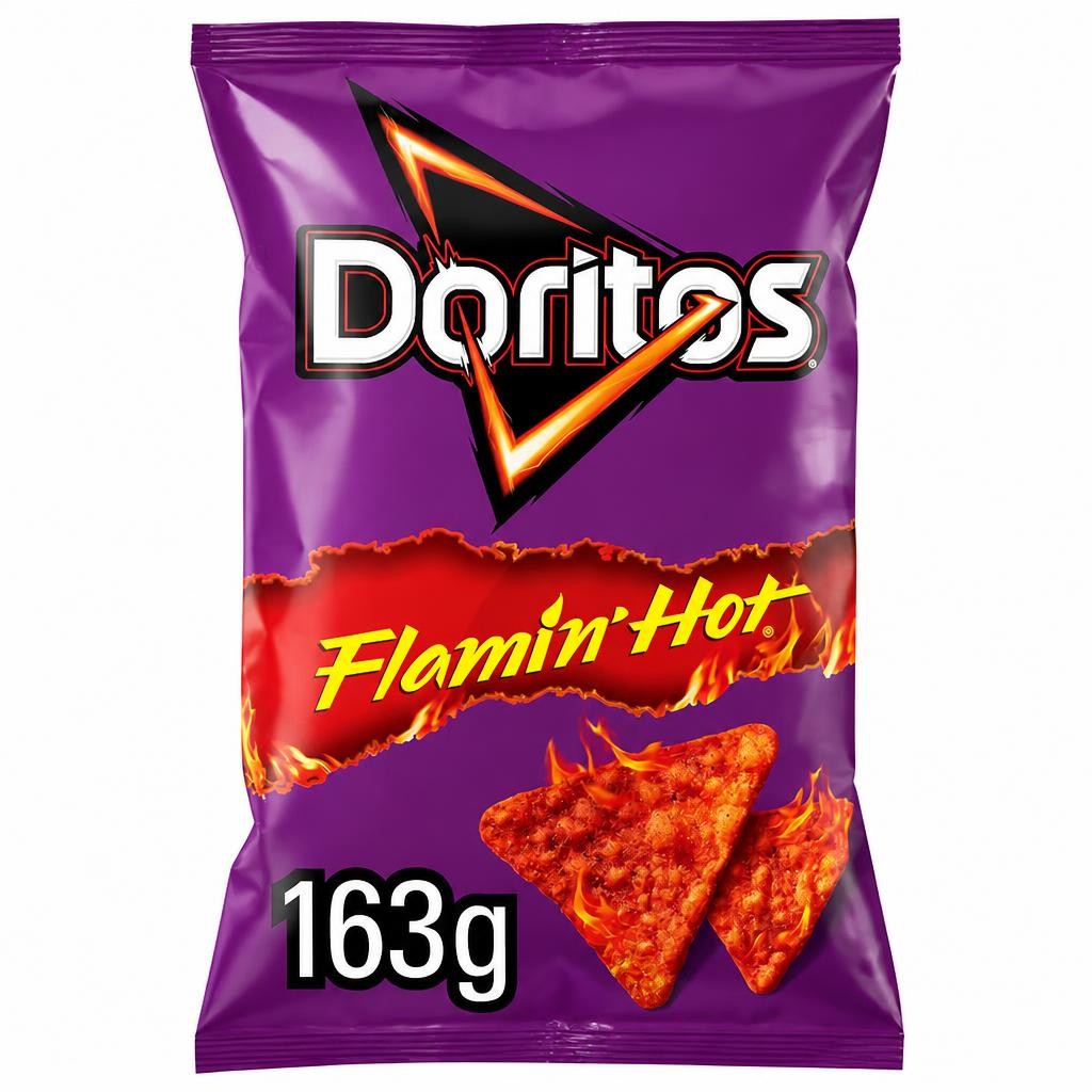 Doritos Flamin' Hot Sharing Bag Crisps 163g