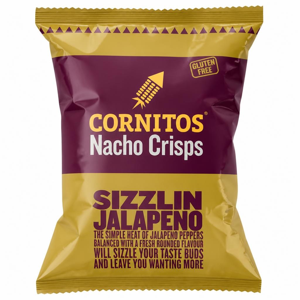 Cornitos Nacho Crisps Sizzlin Jalapeno 55g