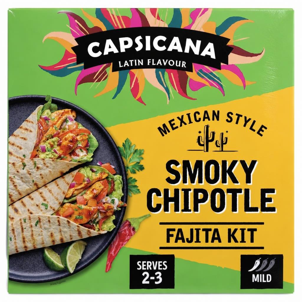 Capsicana Mexican Smoky Chipotle Fajita Kit 335g