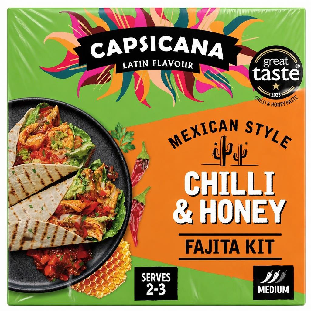 Capsicana Mexican Chilli & Honey Fajita Kit 335g
