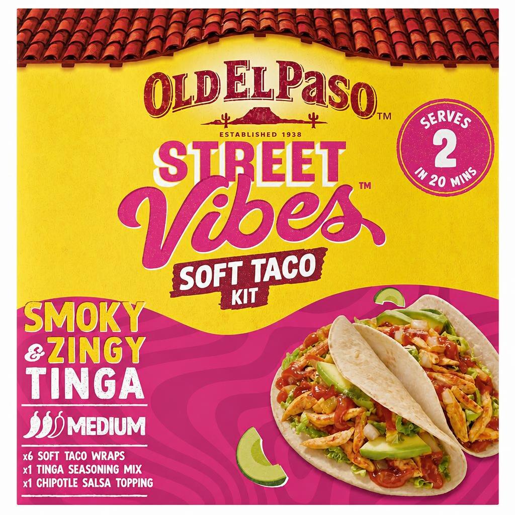 Old El Paso Street Vibes Soft Taco Kit Tinga 257g