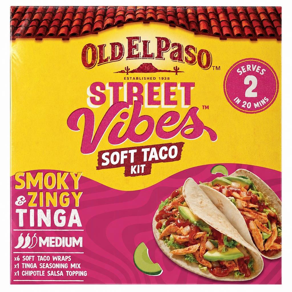 Old El Paso Street Vibes Soft Taco Kit Tinga 257g
