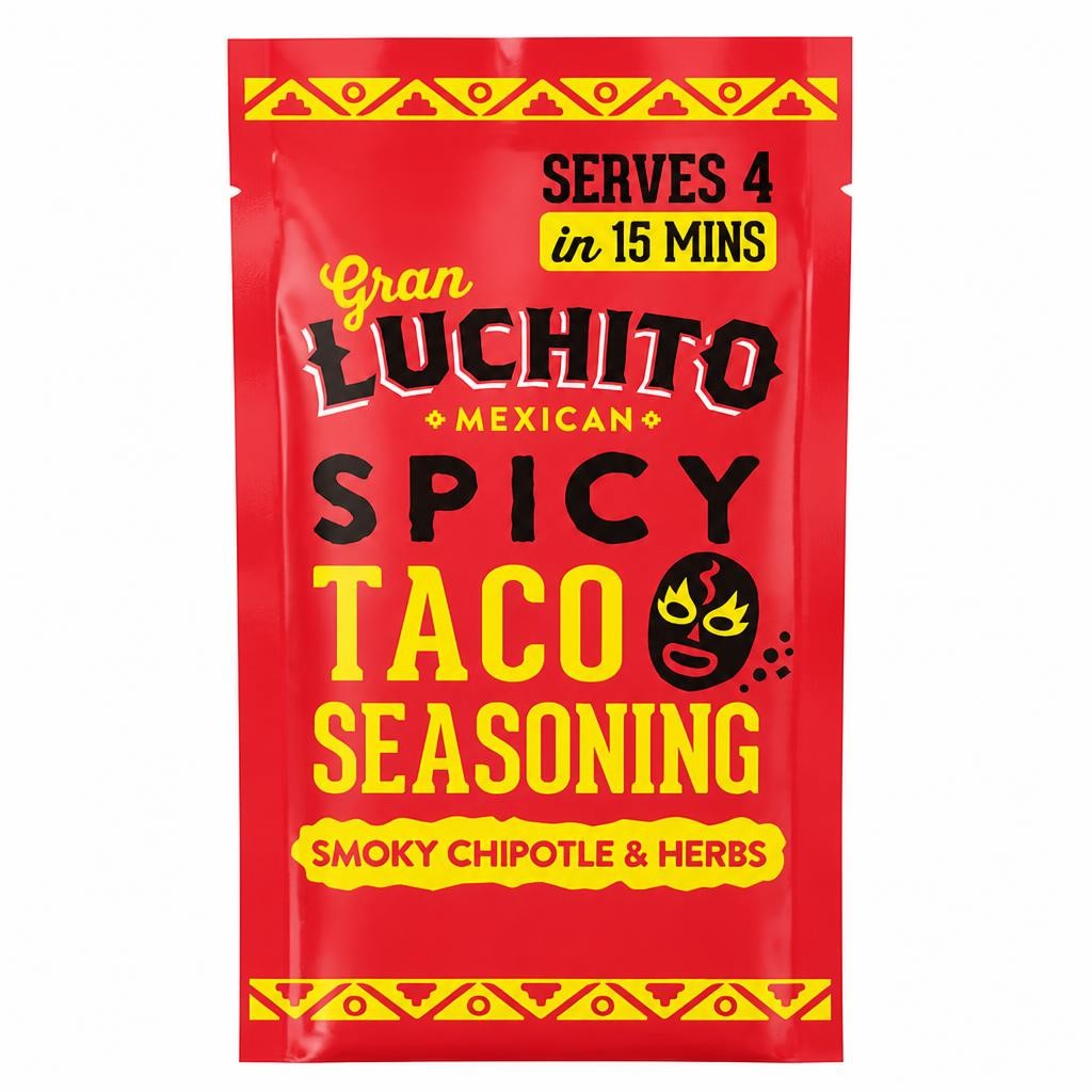 Gran Luchito Smoky Chipotle & Herbs Spicy Taco Seasoning 28g