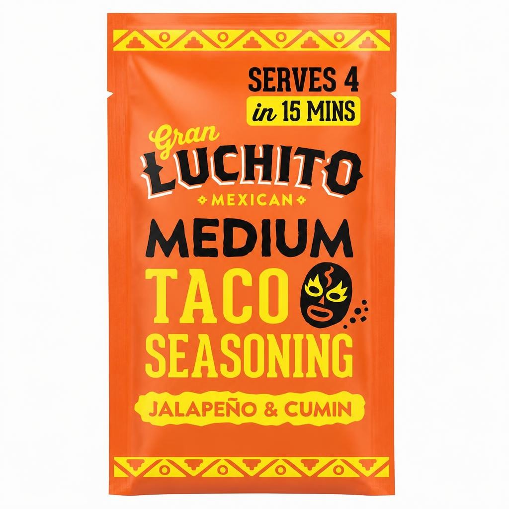 Gran Luchito Jalapeno & Cumin Medium Taco Seasoning 28g