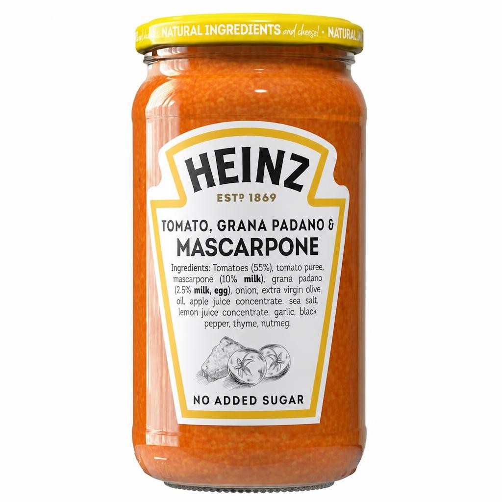 Heinz Tomato, Grana Padano & Mascarpone 490G