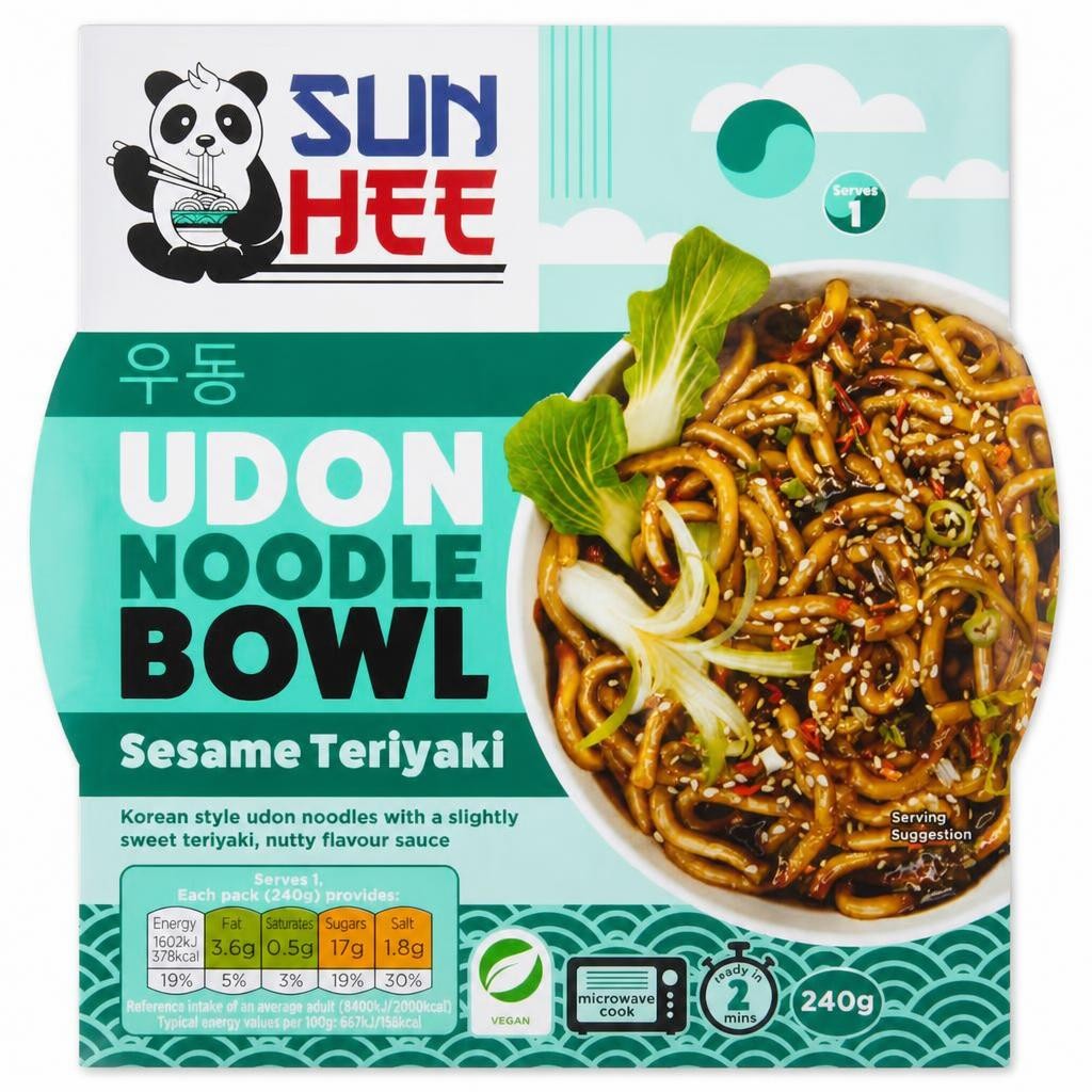 Sun Hee Udon Noodle Bowl - Sesame Teriyaki 240g