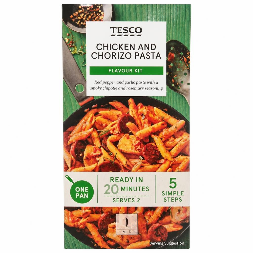Tesco Chicken Chorizo Pasta Flavour Kit 28g