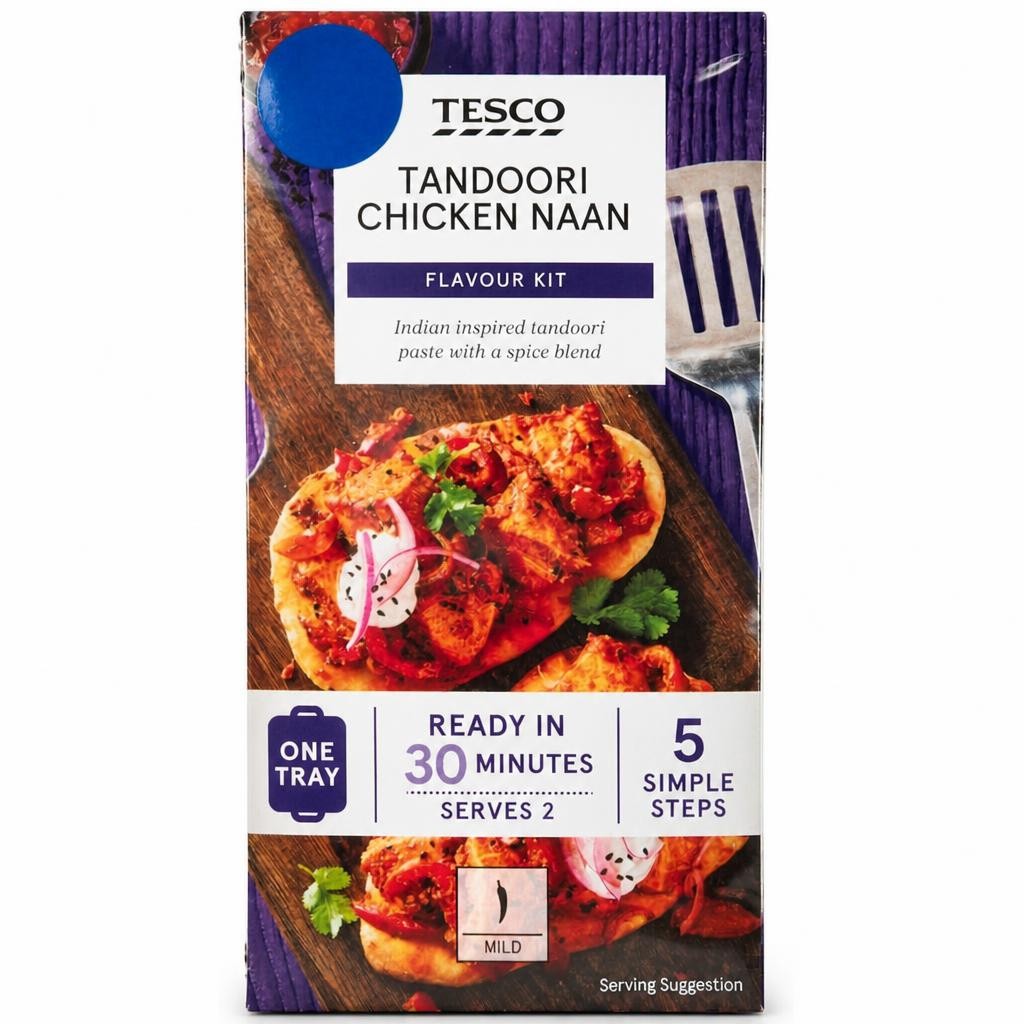 Tesco Tandoori Chicken Naan Flavour Kit 37g