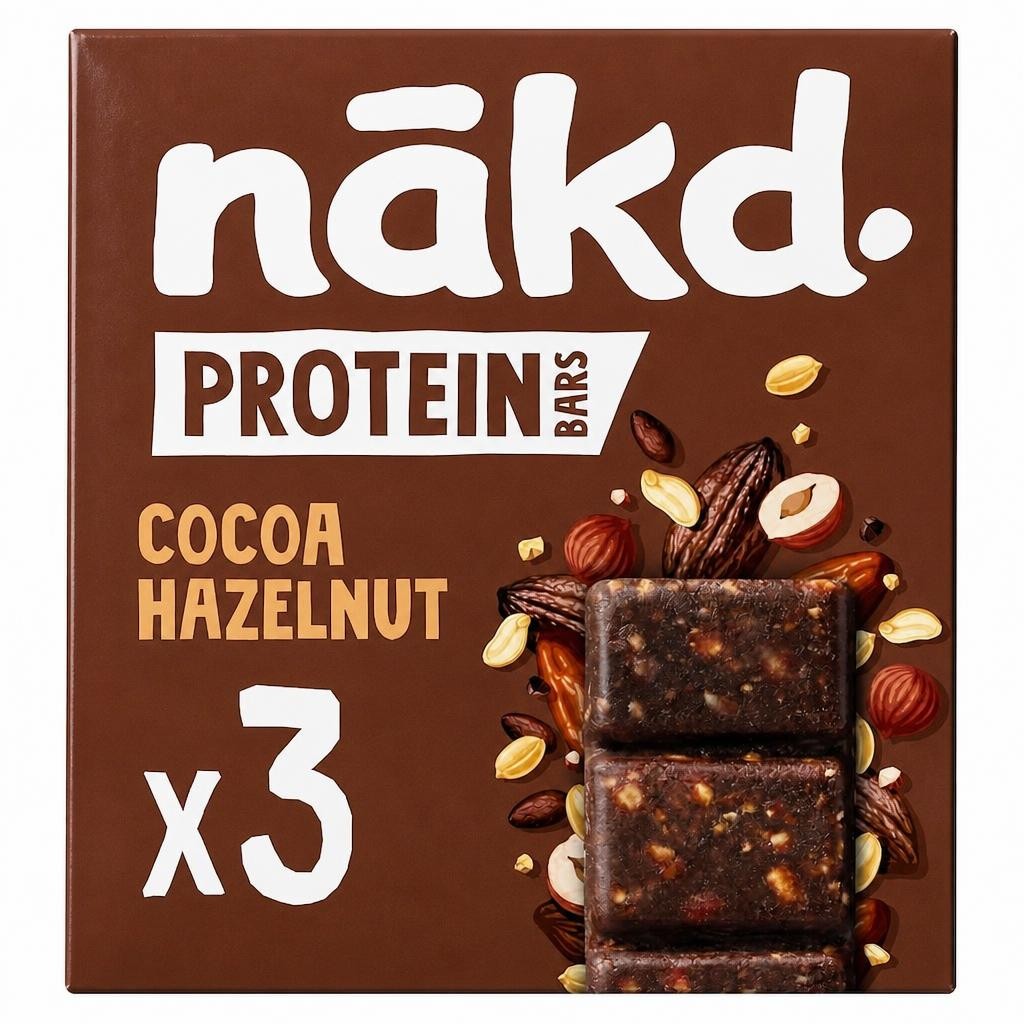 Nakd Protein Bars - Cocoa Hazelnut 3 x 45g