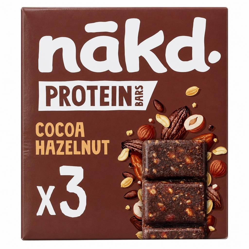Nakd Protein Bars - Cocoa Hazelnut 3 x 45g