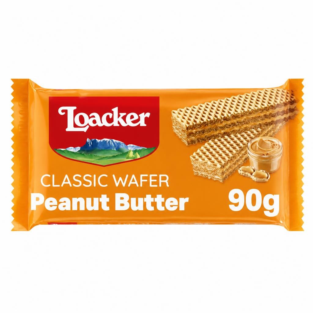 Loacker Classic Peanut Butter Wafers 90g