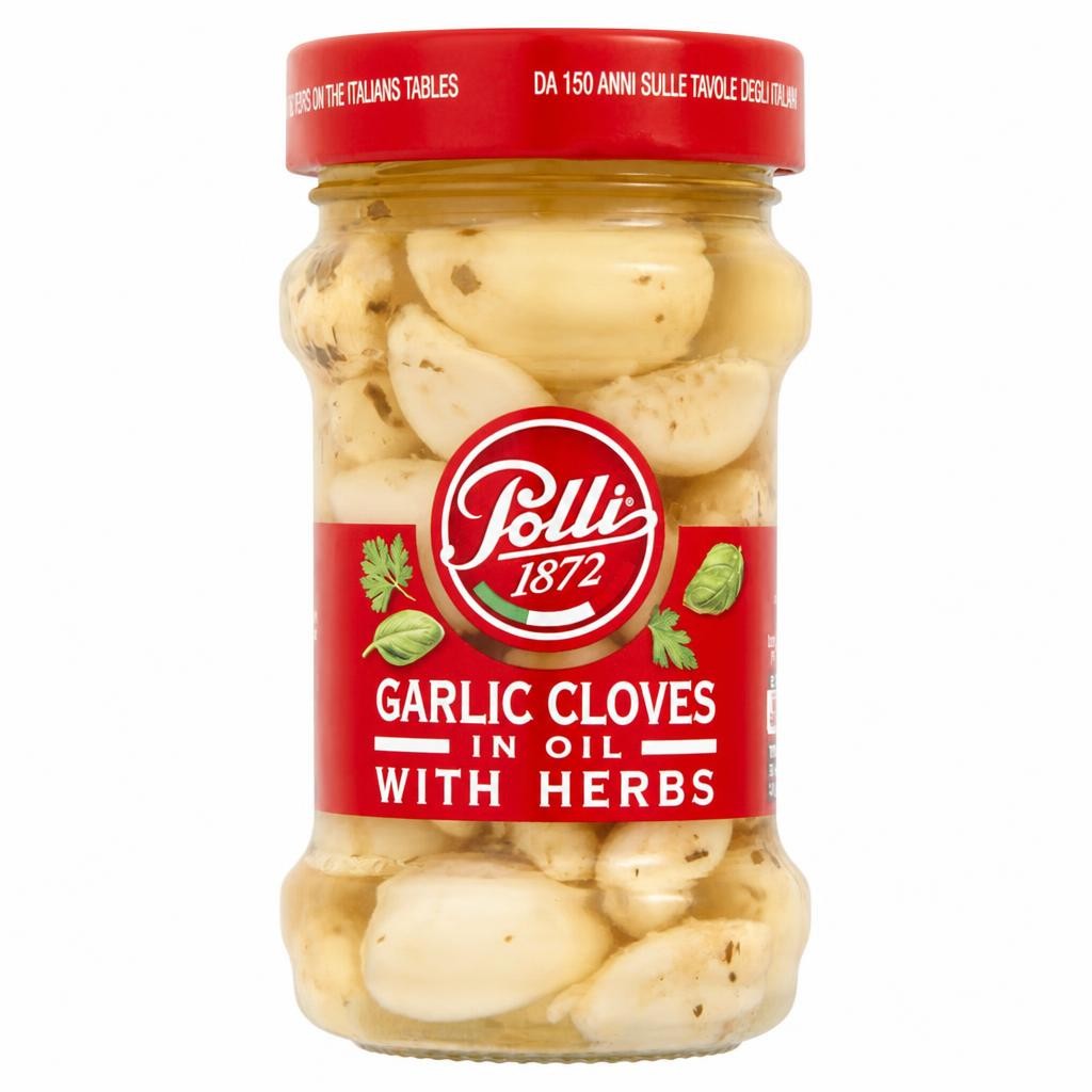 Polli Garlic Cloves In Oil With Herbs 190G