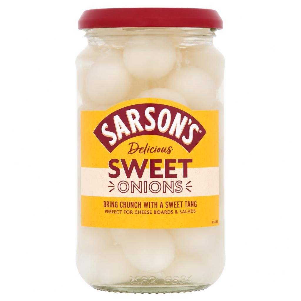 Sarsons Sweet Onions 460G