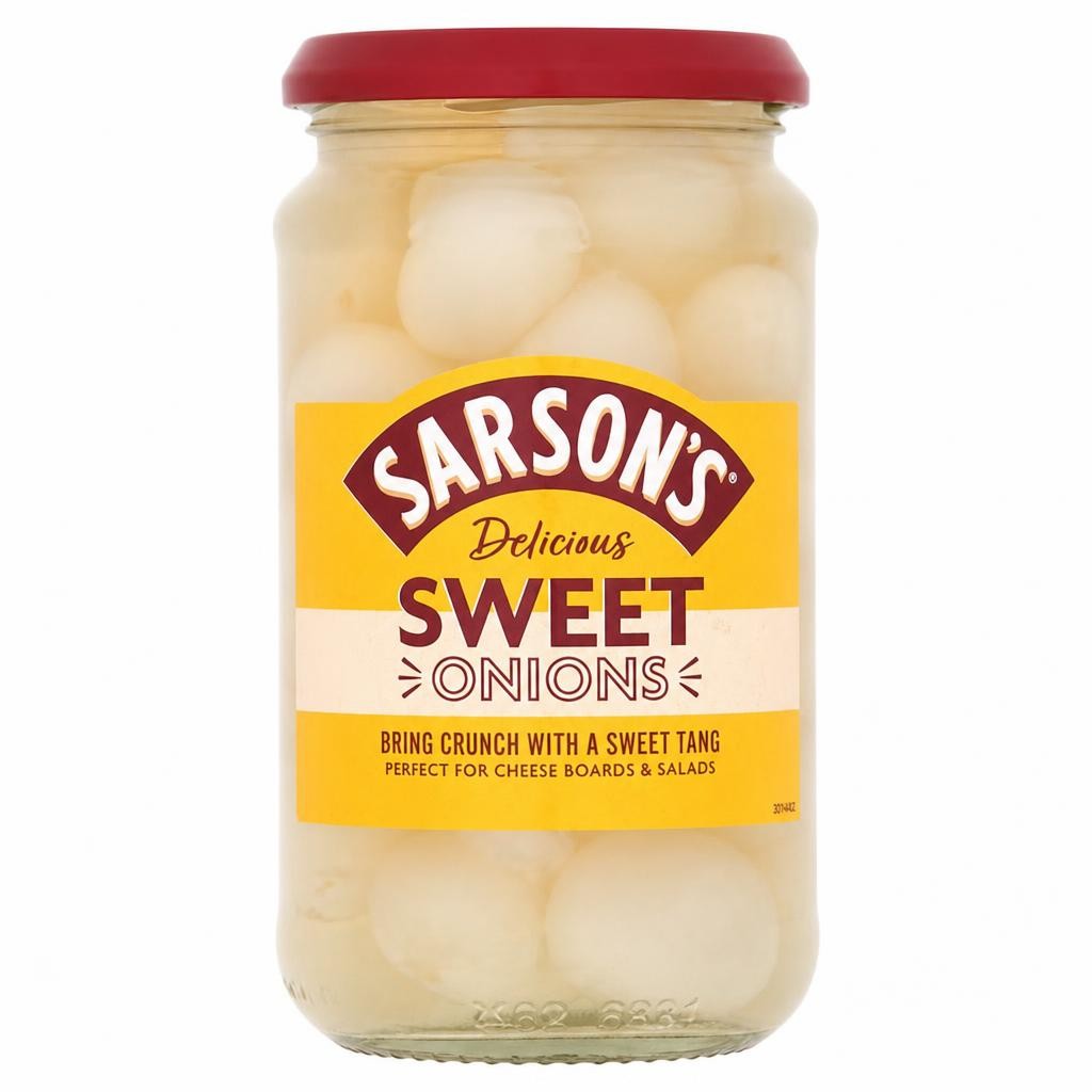 Sarsons Sweet Onions 460G