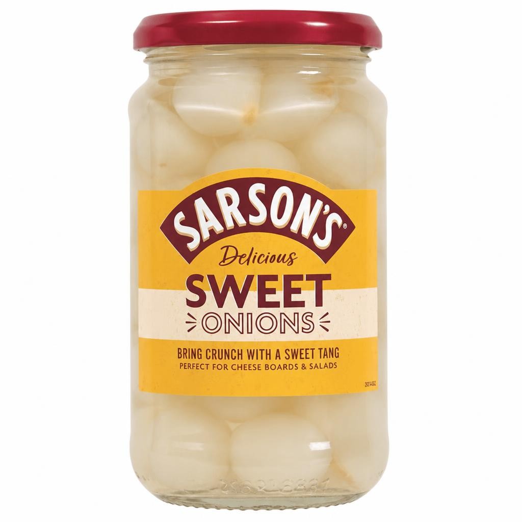 Sarsons Sweet Onions 460G