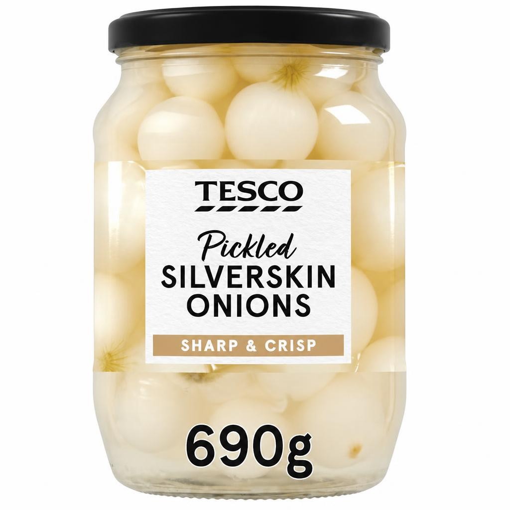 Tesco Pickled Silverskin Onions 690g