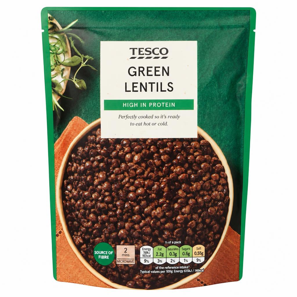 Tesco Green Lentils 250g