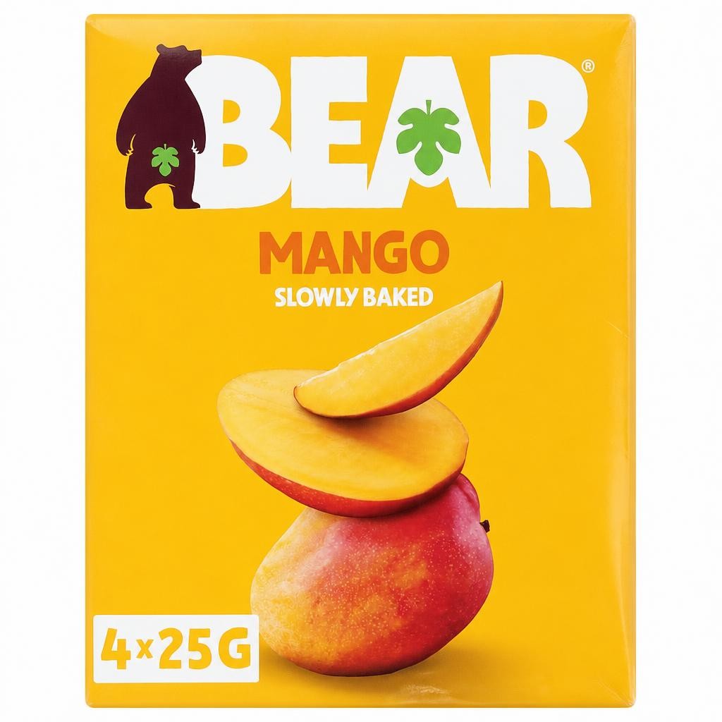 BEAR Fruit Dried Mango 4x25g