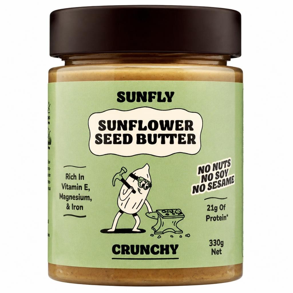 SUNFLY Sunflower seed butter Crunchy 330g