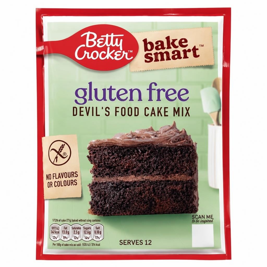 Betty Crocker Gluten Free Devils Food Cake Mix 425g