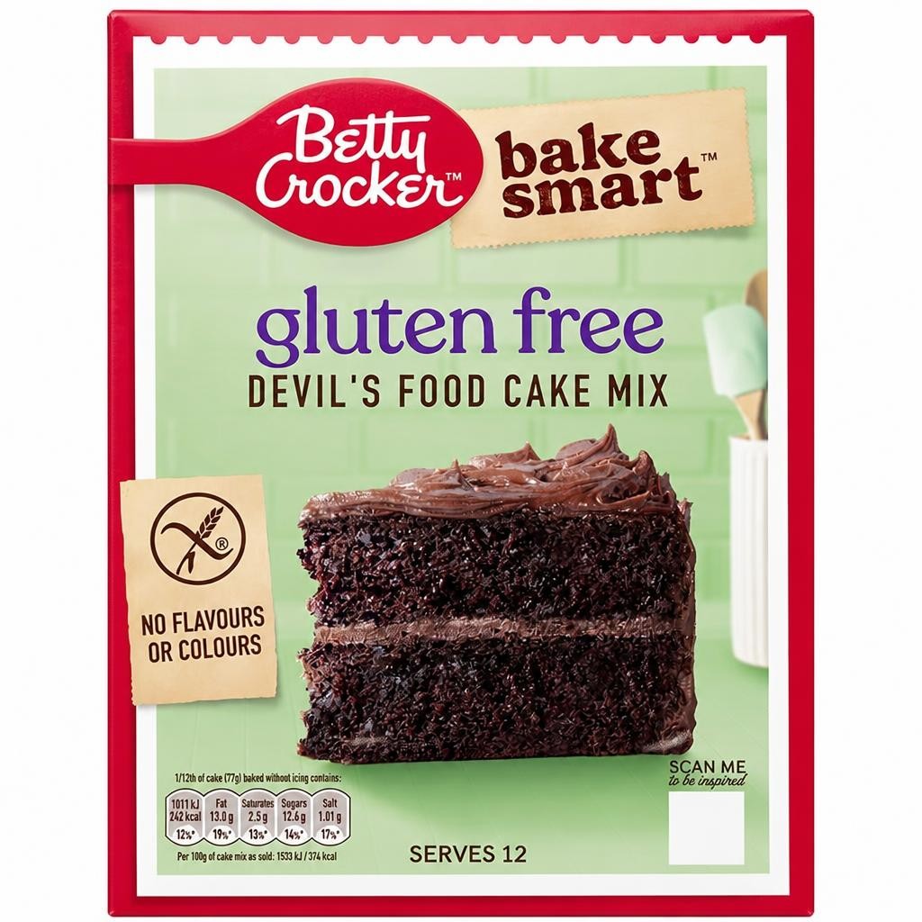 Betty Crocker Gluten Free Devils Food Cake Mix 425g