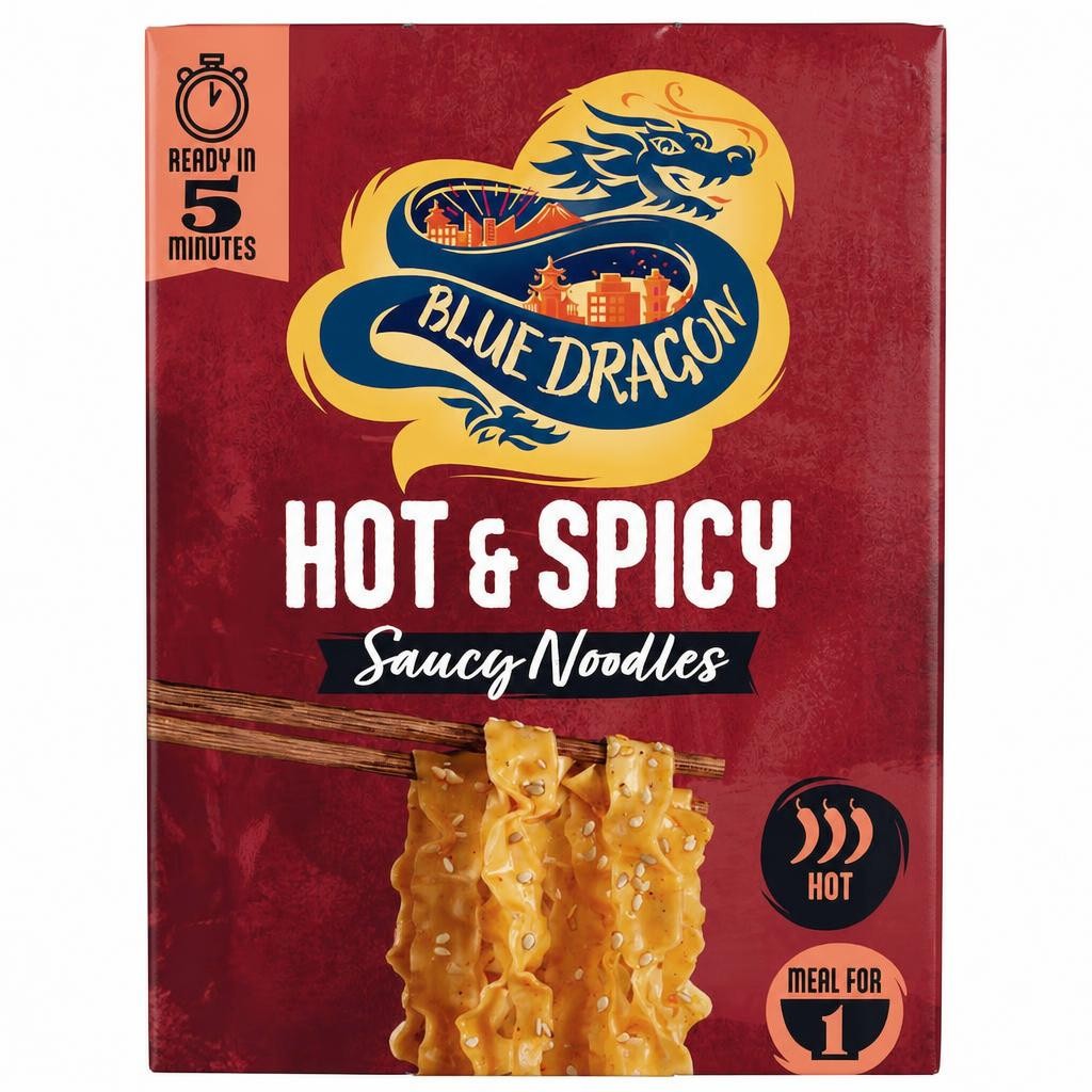 Blue Dragon Hot and Spicy Saucy Noodles 122g