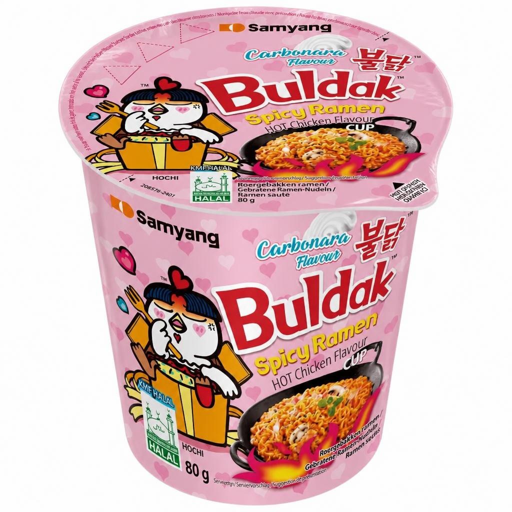 Buldak Carbonara Spicy Ramen Cup 80g