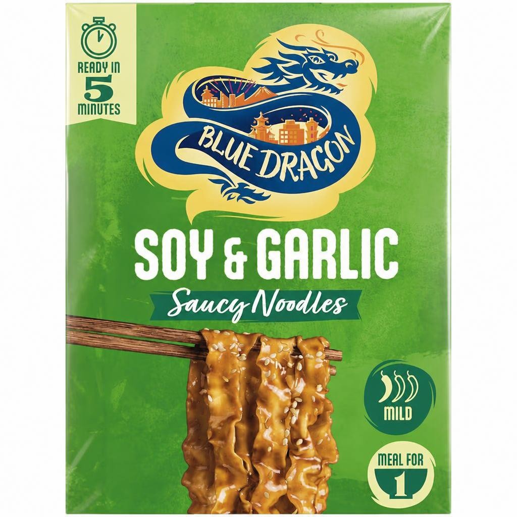 Blue Dragon Soy & Garlic Saucy Noodles 122g