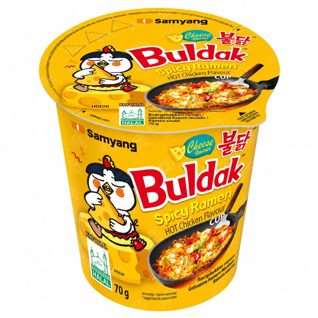 SAMYANG CHEESE BULDAK HOT CHICKEN FLAVOUR RAMEN CUP 70G