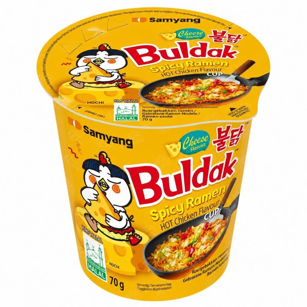 SAMYANG CHEESE BULDAK HOT CHICKEN FLAVOUR RAMEN CUP 70G