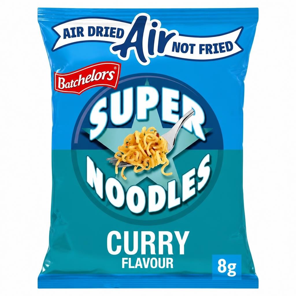 Batchelors Super Noodles Air Dried Low Fat Curry Instant Noodles 81g