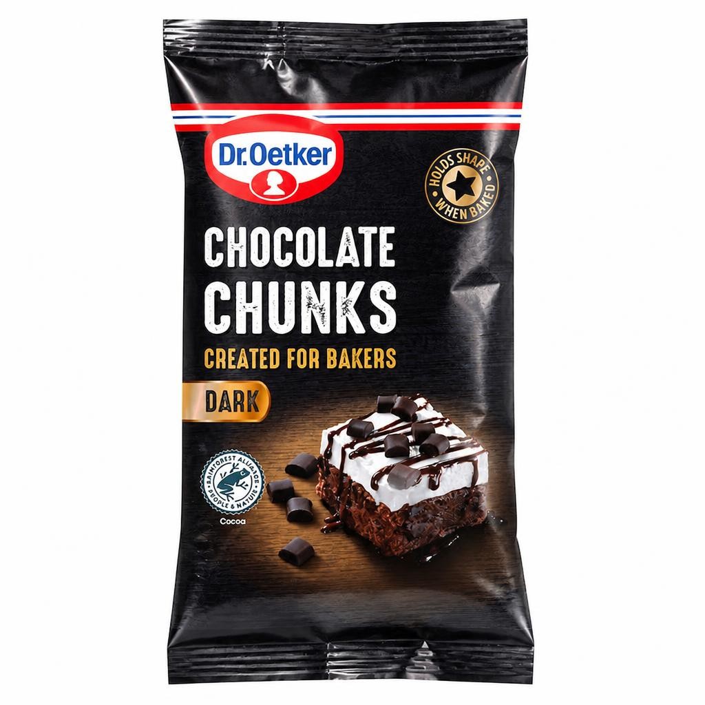 Dr. Oetker Chocolate Chunks Dark 100g