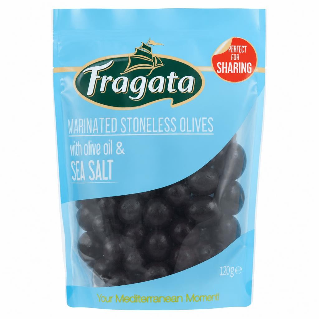 Fragata Marinated Stoneless Olives with Olive Oil & Sea Salt 120g
