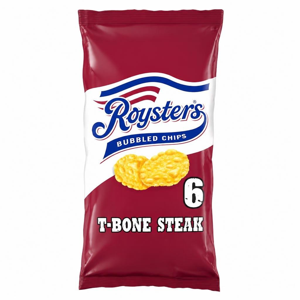 Roysters T-Bone Steak Multipack Crisps 6x21g