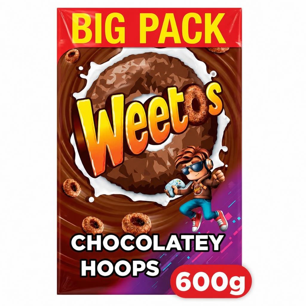 Weetos Chocolatey Hoops Cereal 600g