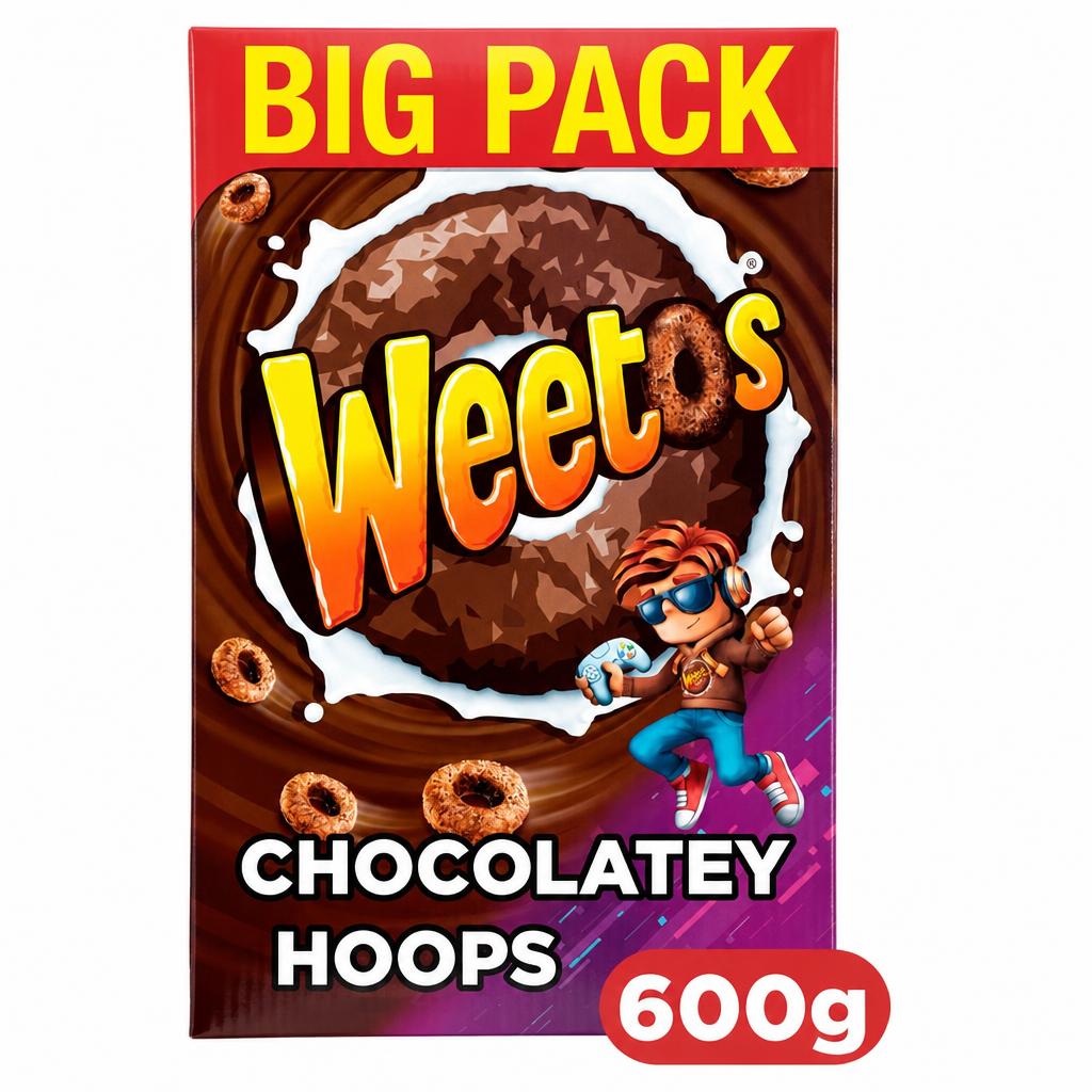 Weetos Chocolatey Hoops Cereal 600g